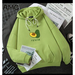Áo hoodie bơ chữ tàu chất nỉ bông dày siêu ấm