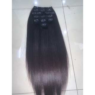  Bộ 6 phím 65 cm Shop Tóc Anh Quân Phím kẹp tóc tóc thật 100% mềm mướt óng ả thay thế cho nối tóc 