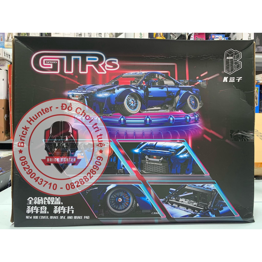 Kbox 10221 Technic Super Car bộ đồ chơi lắp ráp mô hình siêu xe Nissan Hypercar GTR 2389 chi tiết
