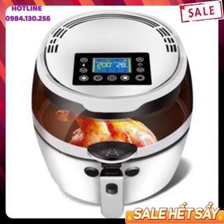 Ưu đãi nồi chiên không dầu dung tích 8 lít mkmaoke bảo hành 12 tháng - nồi chiên không dầu điện tử dung tích lớn 8l hỗ