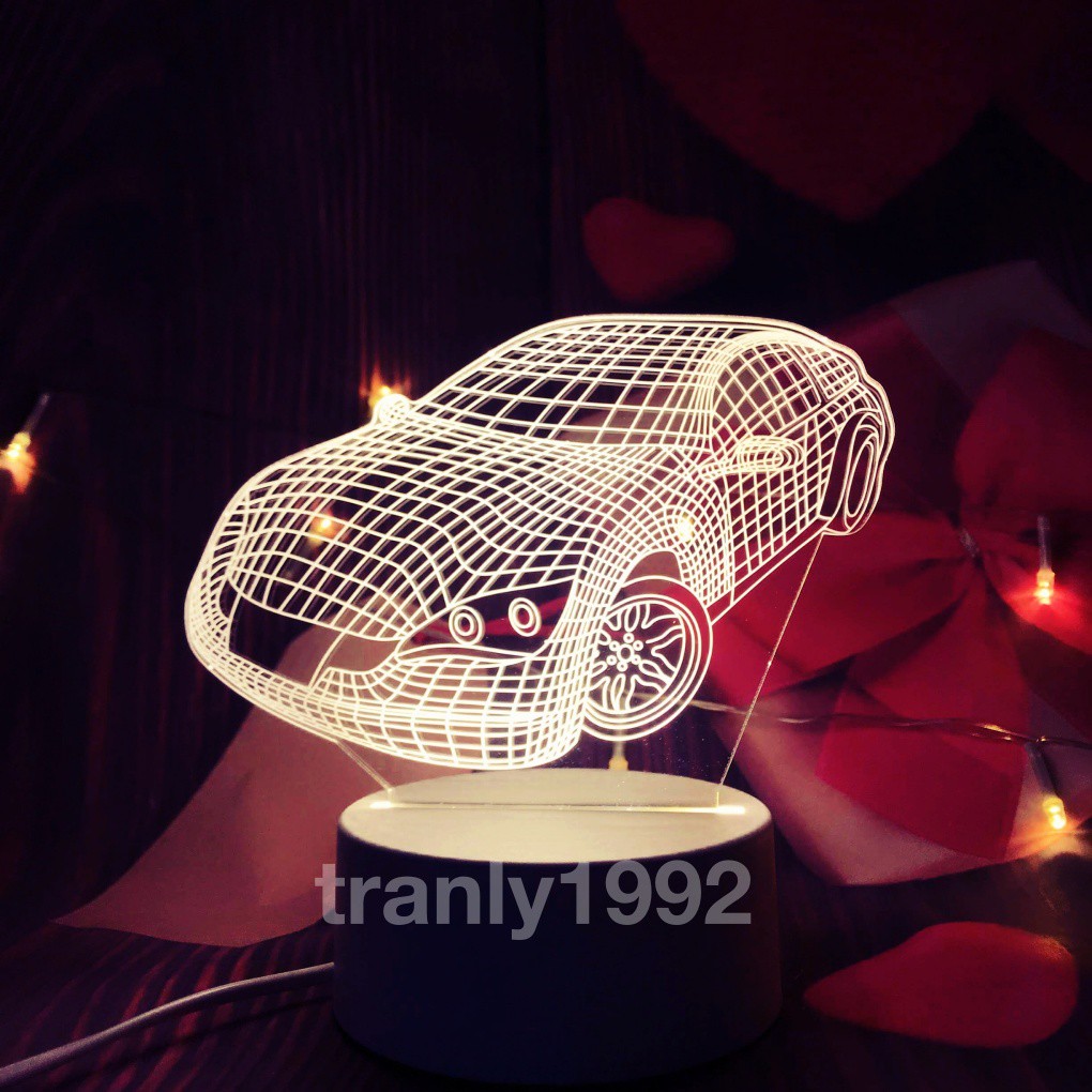 Đèn ngủ 3D OTO ,XE HƠI , đèn trang trí, quà tặng sinh nhật độc đáo
