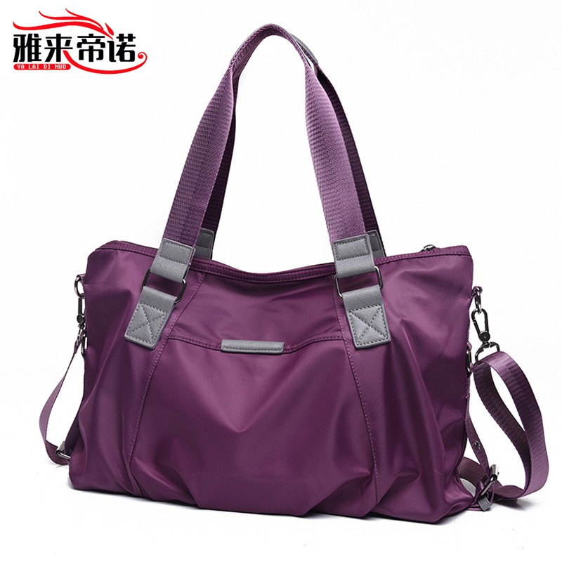 Ready stock_Handbag 2021 New Female Bag Nylon Cloth Canvas Bag Shoulder Bag Messenger Bag Oxford Travel Bag Big Bag