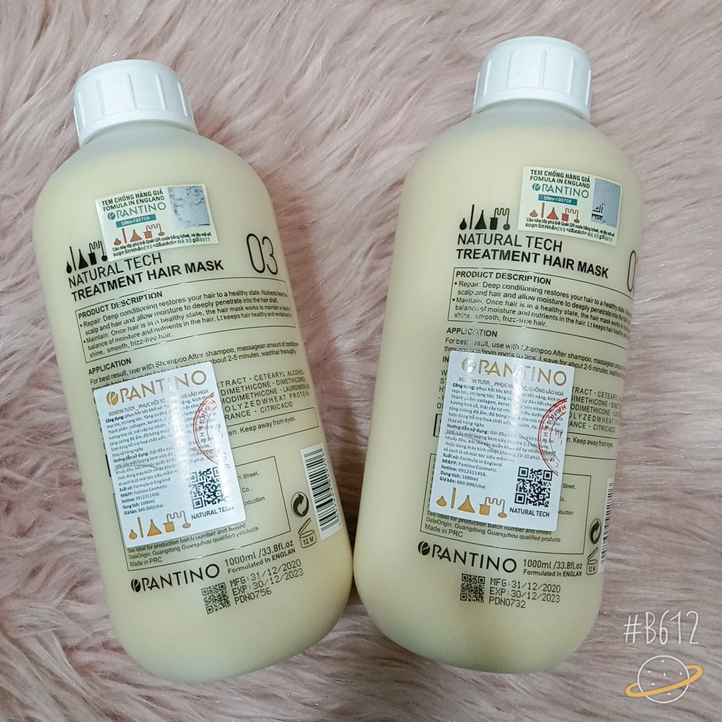 Keratin Tươi Phục Hồi Tóc Hư Tổn, Chống Lão Hóa Số 3 Pantino 1000ml
