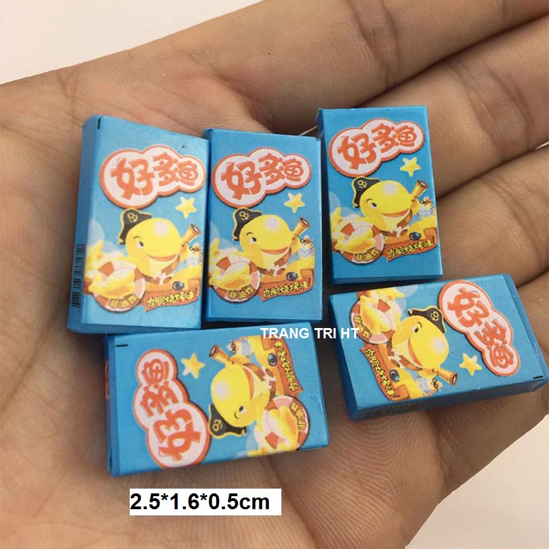 Mô hình hộp bánh quy cá Nabati trang trí nhà búp bê