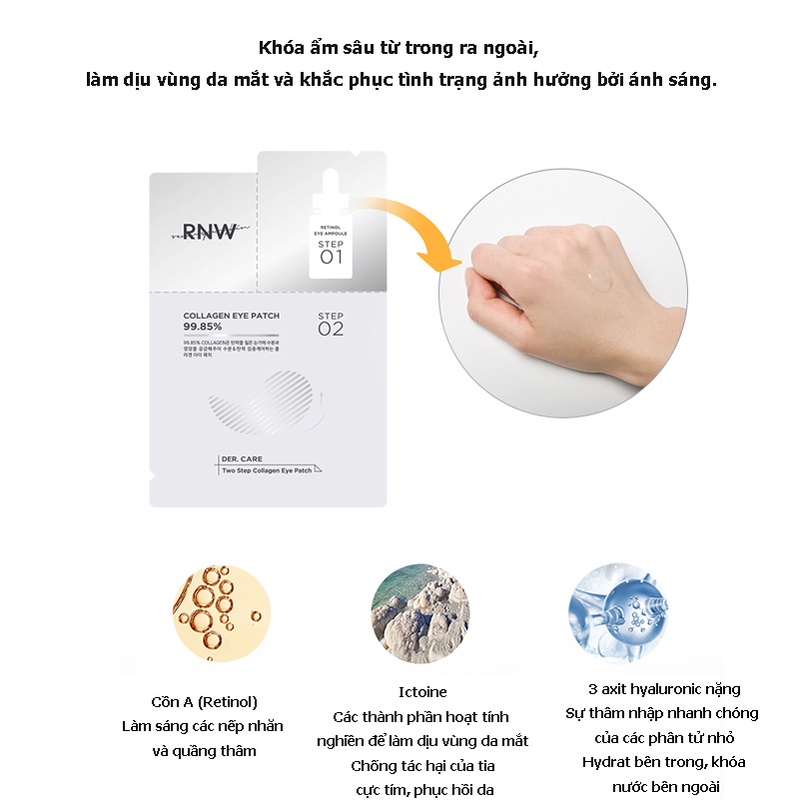 Rnw Set 5 Mặt Nạ Mắt Làm Sáng Da Chống Nếp Nhăn Và Quầng Thâm Làm Săn Chắc Da