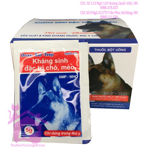  Kháng sinh đặc trị chó, mèo - Doxy Sul Trep - phụ kiện thú cưng CUTEPETS SHOP