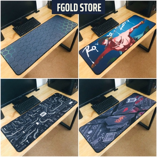 Lót chuột dày dặn 3mm, cỡ lớn 80x30cm chuyên game Lót chuột chống trơn trượt siêu bền siêu rẻ