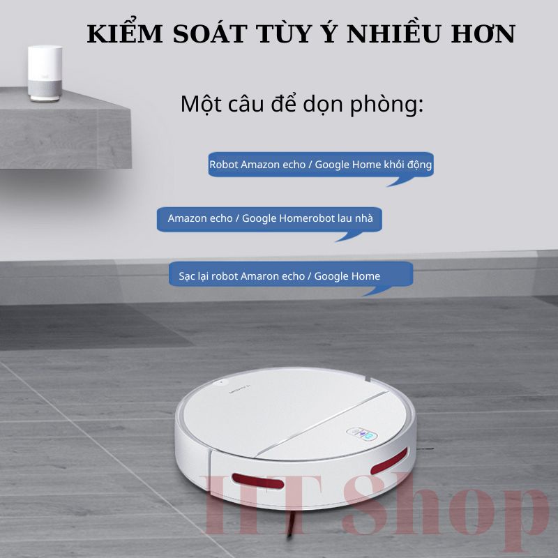 Robot hút bụi thông minh E06, Máy hút bụi lau nhà 2in1 cao cấp tự động sạc, cảm biến chống rơi, lập trình bản đồ qua App