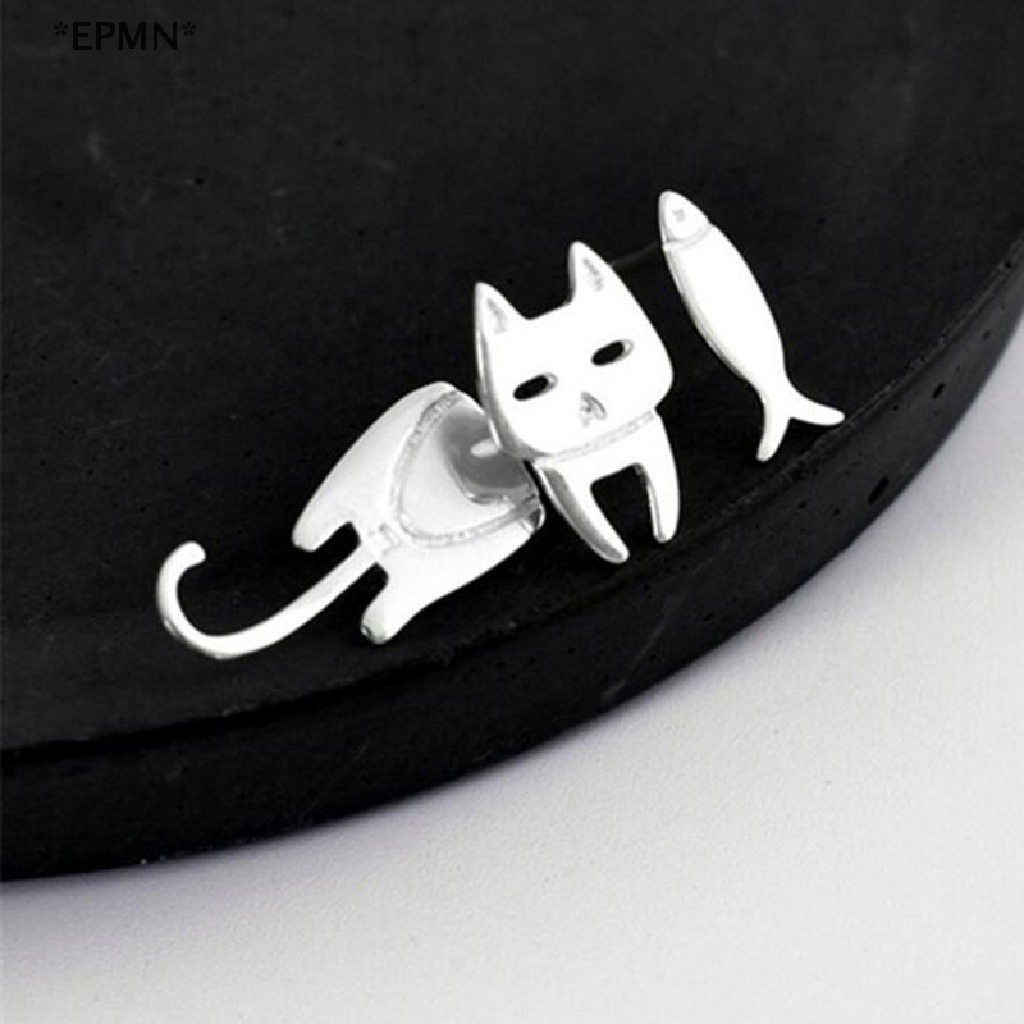 Khuyên Tai Hình Cá Chép HWETR Không Đối Xứng Đơn Giản Cá Tính Cho Nữ