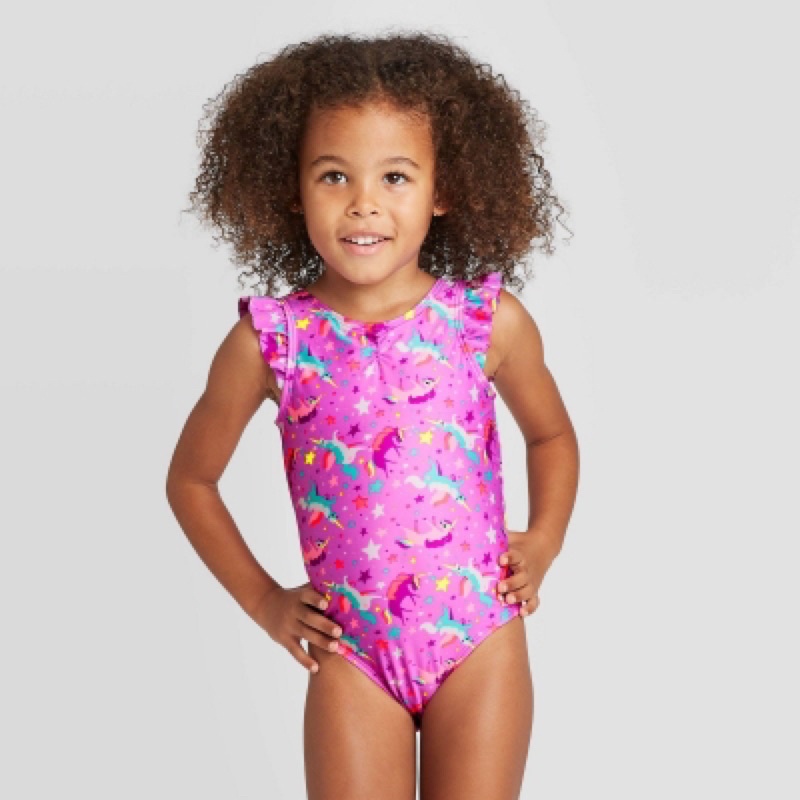 Bộ đồ bơi bé gái phối ren CAT&JACK VNXK dư xịn size 12m-5Y