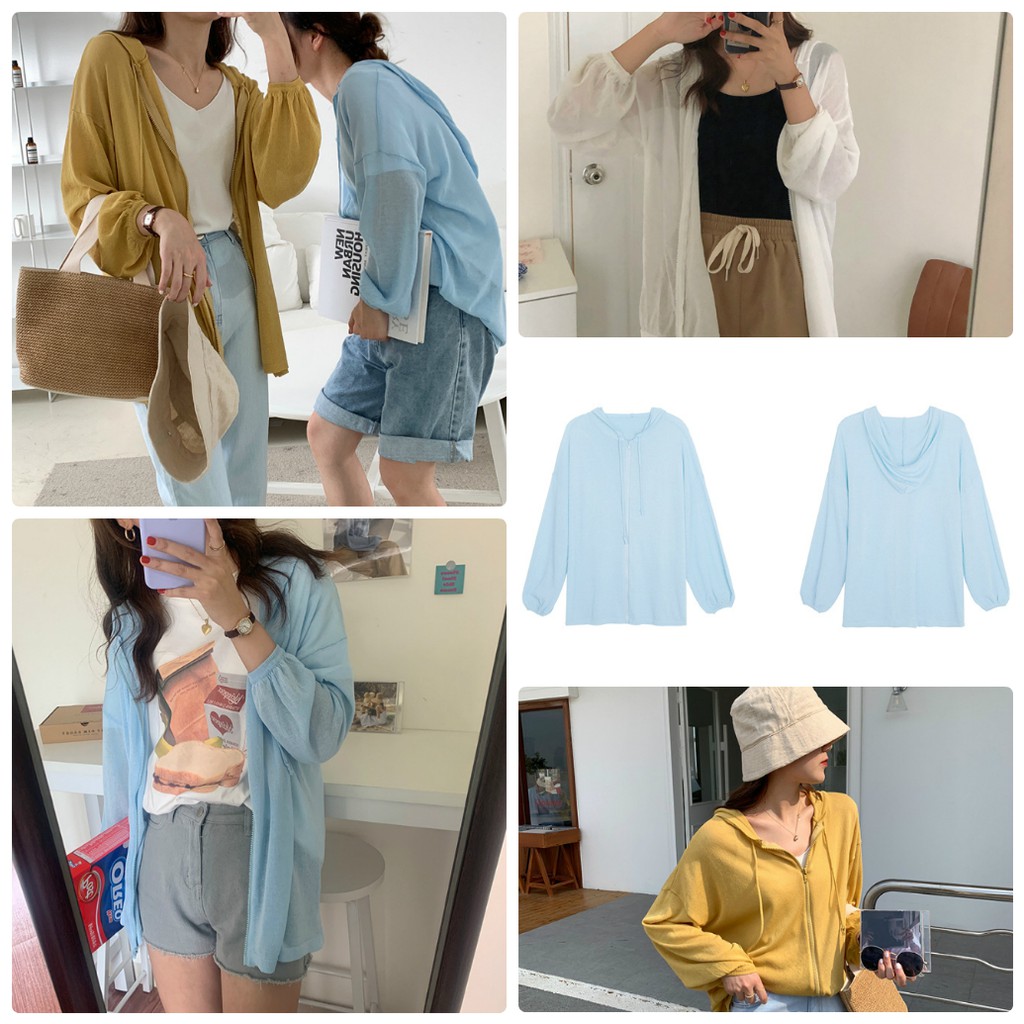 Áo Cardigan mỏng mùa hè (CD02)-Hàng có sẵn