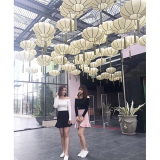(có bán sỉ,ảnh thật,hoả tốc) 🍊ÁO_CROPTOP_BẸT_VAI_TAY_DÀI🥑