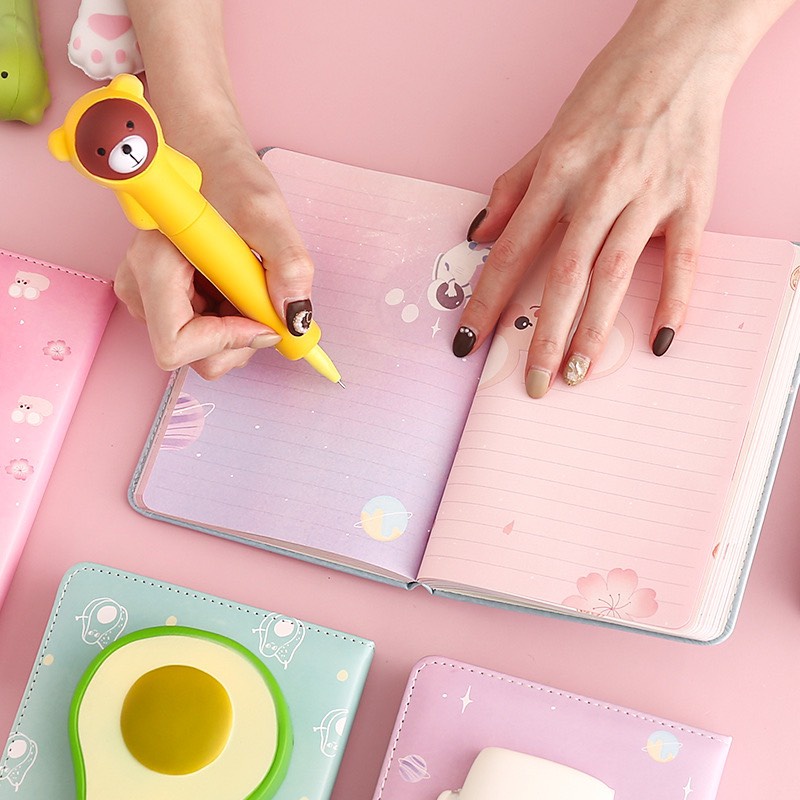 Bút Bi Squishy Cute Dễ Thương Mực Nước Đen Nét Đẹp Văn Phòng Phẩm VPB4