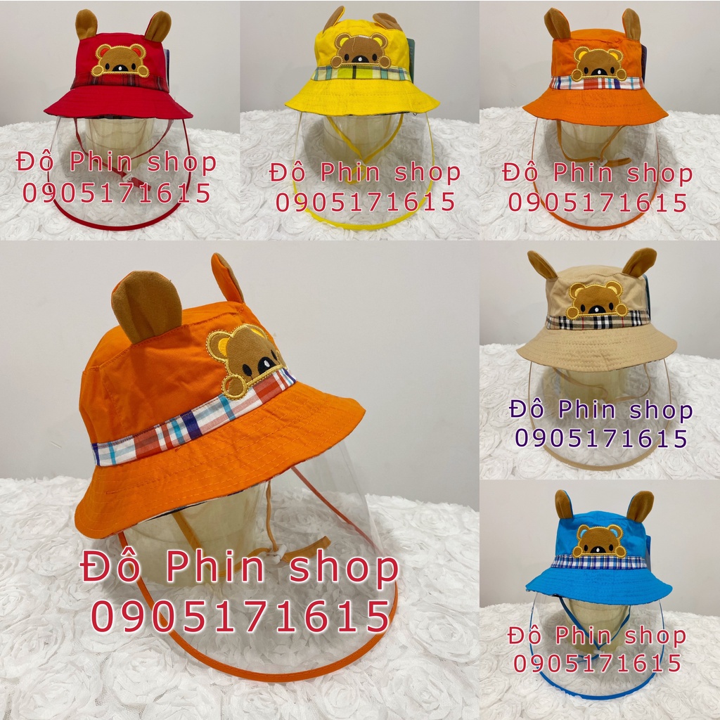 [Vòng đầu 48cm bé 0-2 tuổi] Mũ chắn giọt bắn cho bé, nhiều mẫu thời trang, màu sắc dễ thương