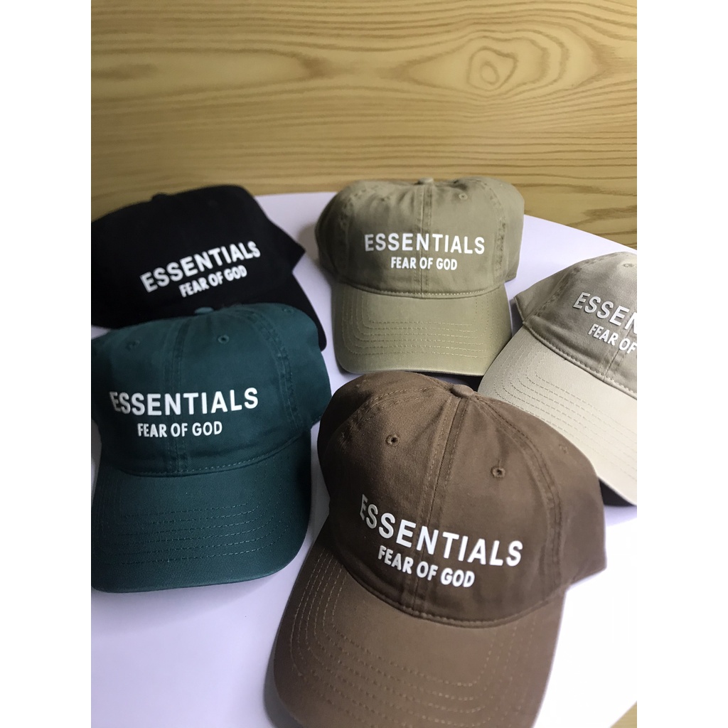 Mũ lưỡi trai ❤️ Nón chữ ESSENTIALS phong cách Ulzzang form unisex nam nữ