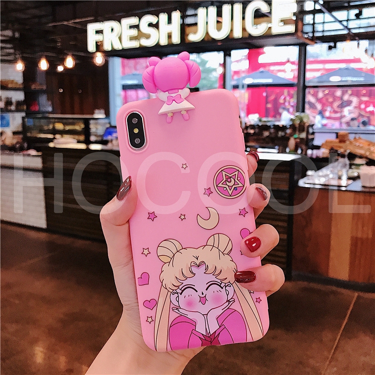 Ốp điện thoại Sailor Moon cho máy Xiaomi Redmi 4A/ 5A/ 4X/ 5 Plus/ 6 Pro/ Note 4X/ Note3/ 7 Pro