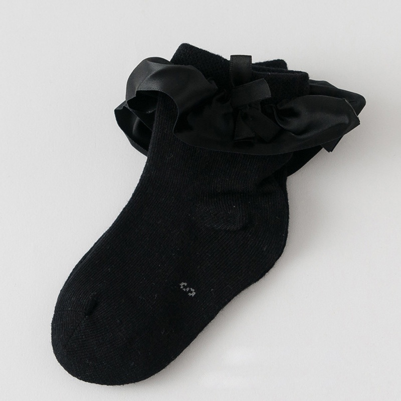 Vớ Cotton Satin Mềm Mại Phối Ren Dành Cho Bé 2-4 Tuổi