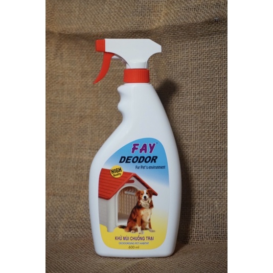 Khử Mùi Chuồng Trại Cho Chó Mèo - Fay Đeoor 600ml