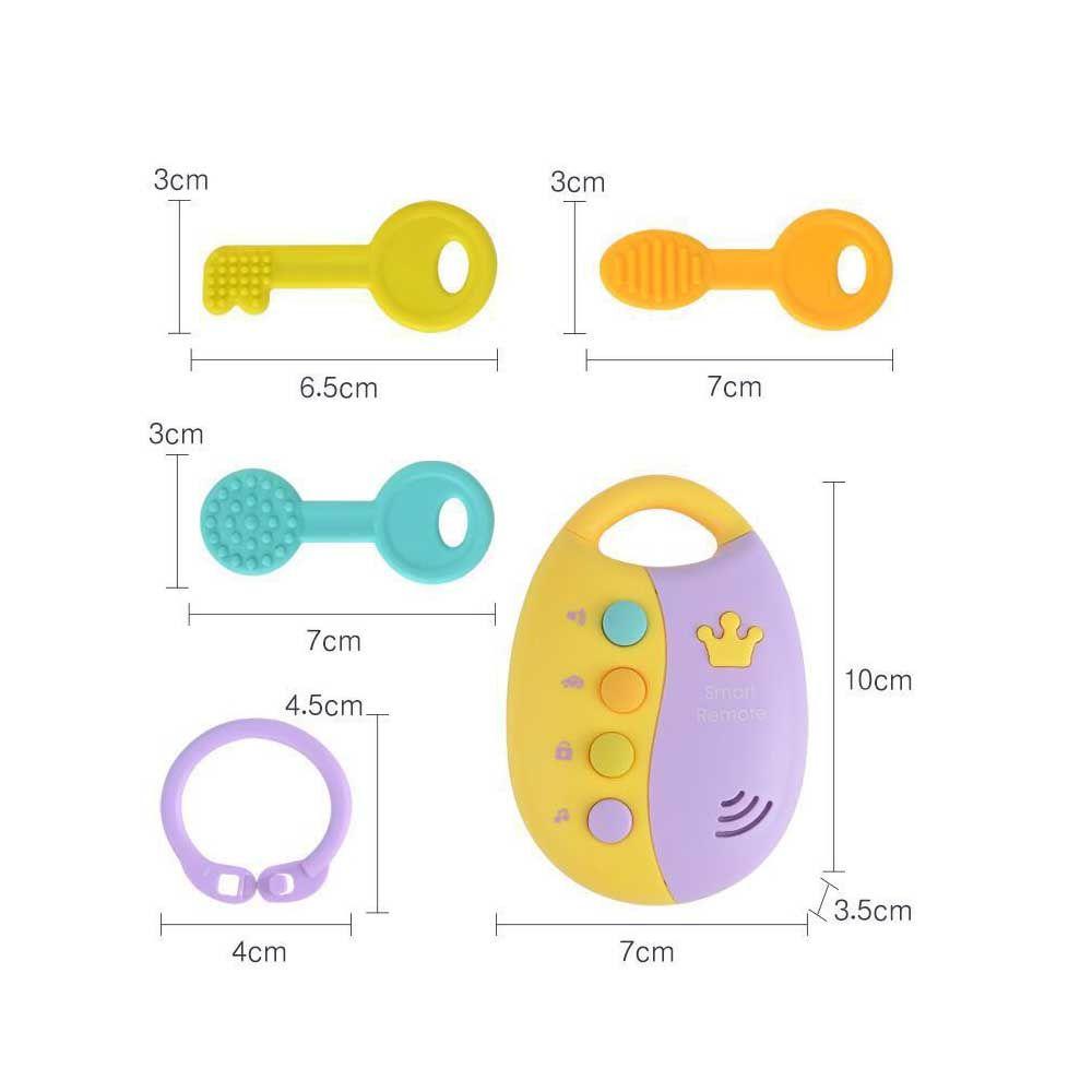 NIUYOU Chìa Khóa Xe Hơi Có Nhạc Và Đèn Flash Nhiều Màu Sắc Dễ Thương