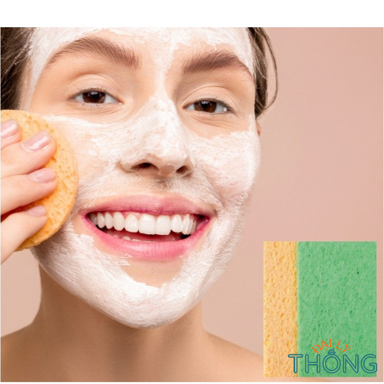 Bông bọt biển rửa mặt tẩy tế bào chết Vacosi/Miếng rửa mặt vacosi