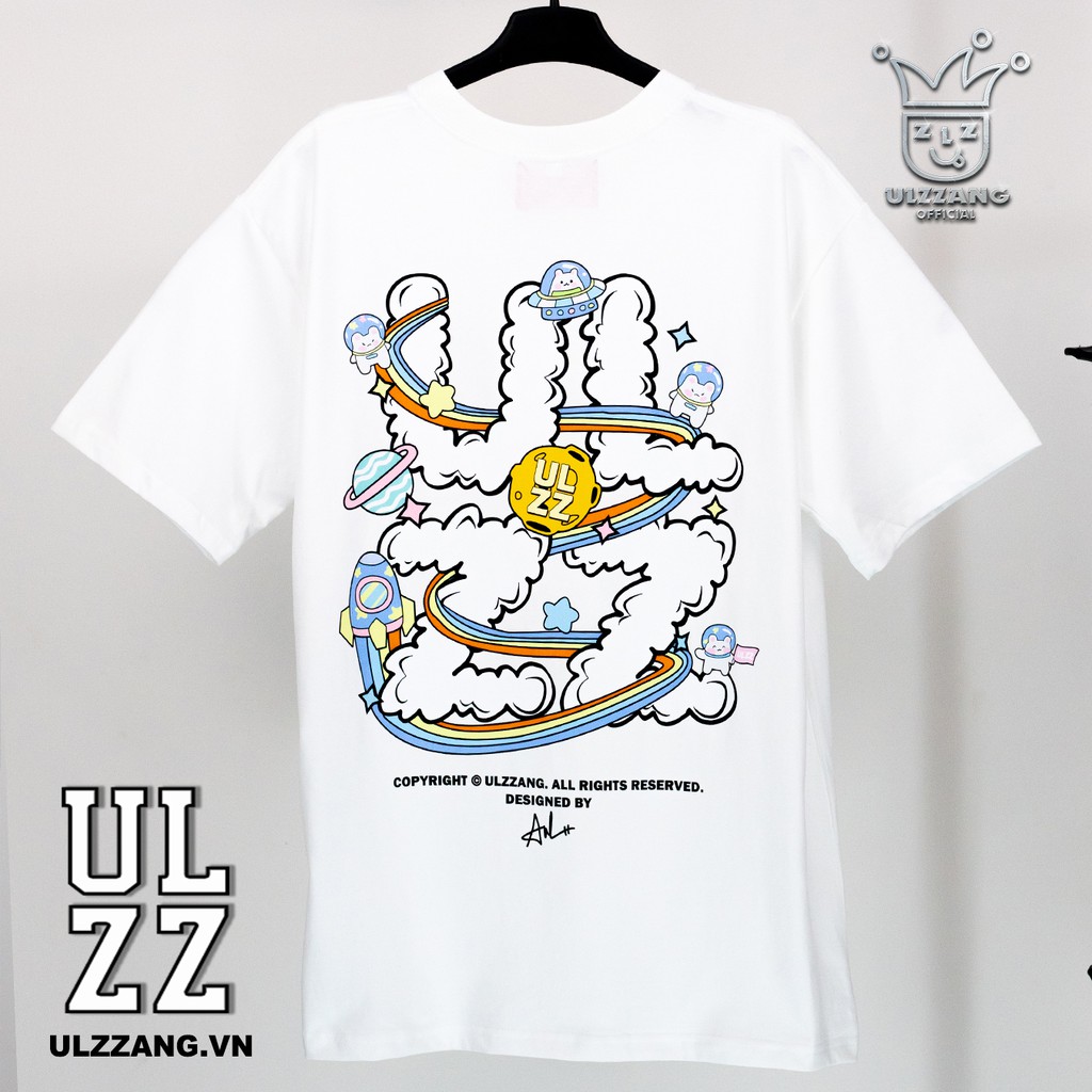 Áo phông local brand ULZZ ulzzang cloud astronaut dáng unisex form dáng rộng U-7