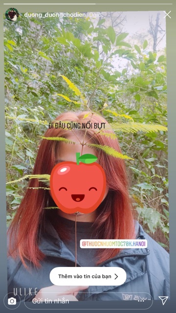 Thuốc nhuộm màu cam (cam đào) kèm trợ dưỡng găng tay | BigBuy360 - bigbuy360.vn