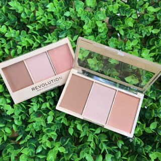 (CÓ SẴN) BẢNG 3 Ô KHỐI + MÁ HỒNG + HIGHLIGHT MAKEUP REVOLUTION