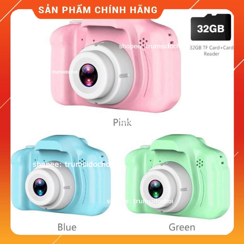 GIÁ SỐC Máy ảnh kỹ thuật số mini 2.0 inch 1080P có 3 màu cho bé | BigBuy360 - bigbuy360.vn