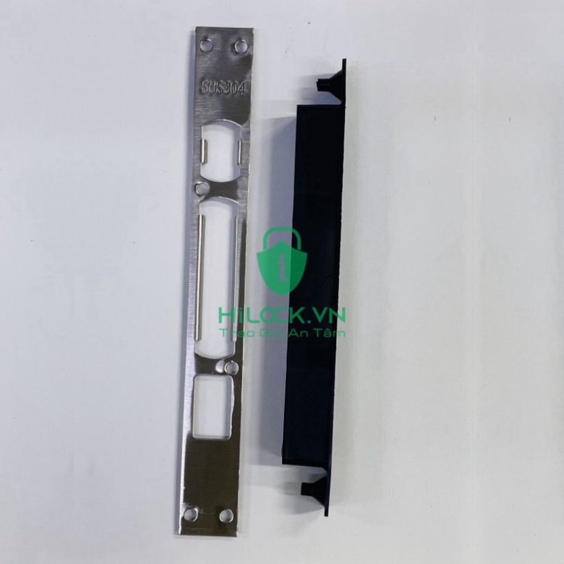 Mồm khóa, Ốp phụ inox và nhựa âm cho khoá cửa vân tay 6068. 240mm 240x24 hilock hilock