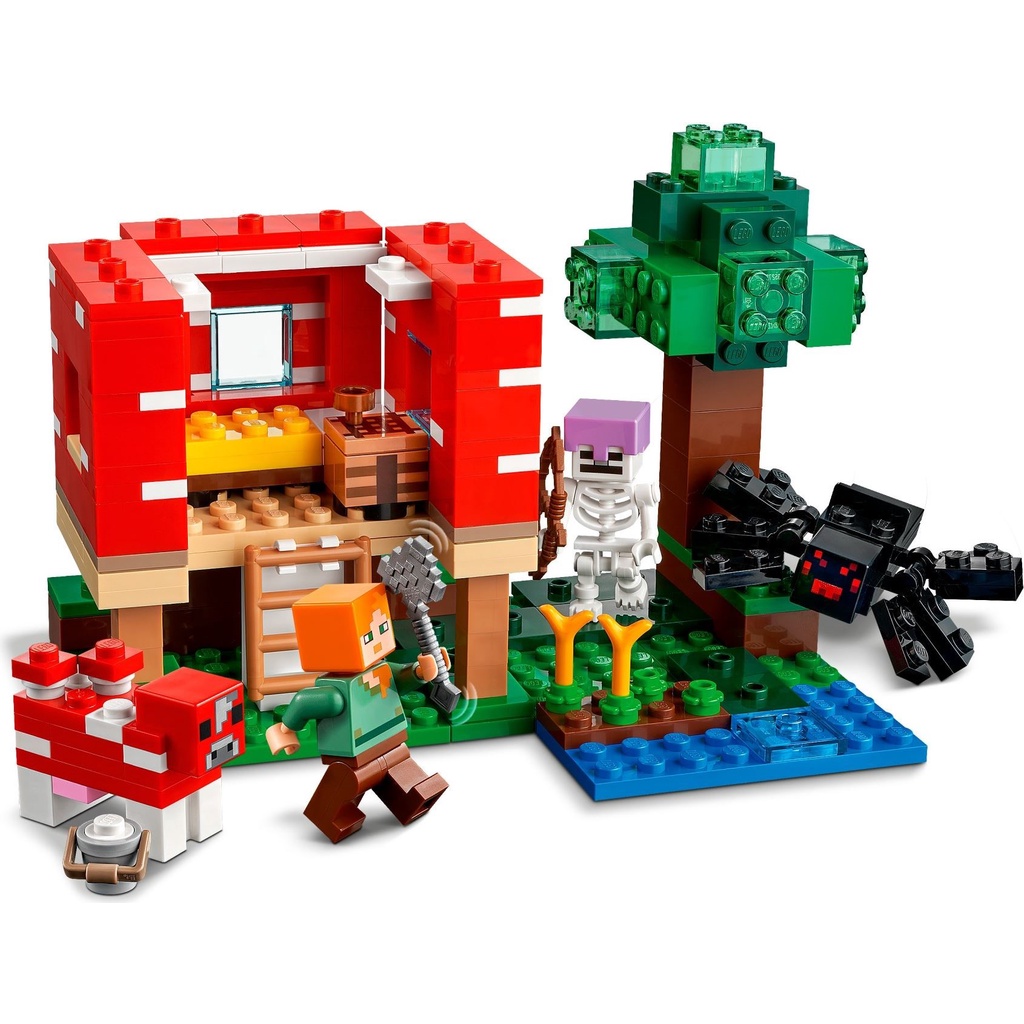 21179 Đồ chơi lắp ráp Iego Minecraft The Mushroom House - Ngôi nhà nấm khổng lồ