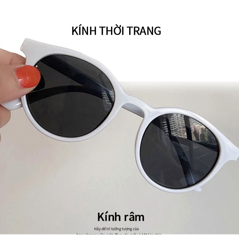 Kính mát nam và nữ  thời trang nữ 2021- kính râm mặt lớn Hàn Quốc - Gọng và tròng nhựa dẻo cao cấp