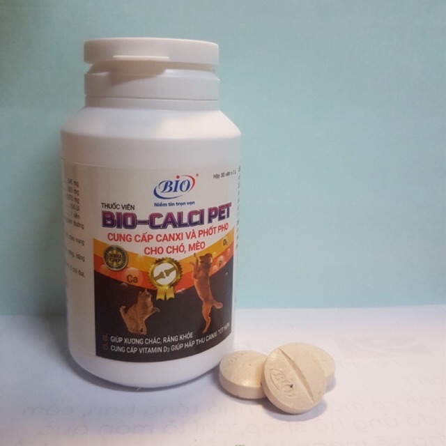 Thuố c bổ sung canxi cho chó mèo - Calcium Bio