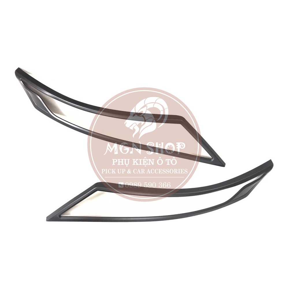 [Ốp đèn pha] [Mitsubishi Triton 2018 - 2021] [màu đen / màu bạc]