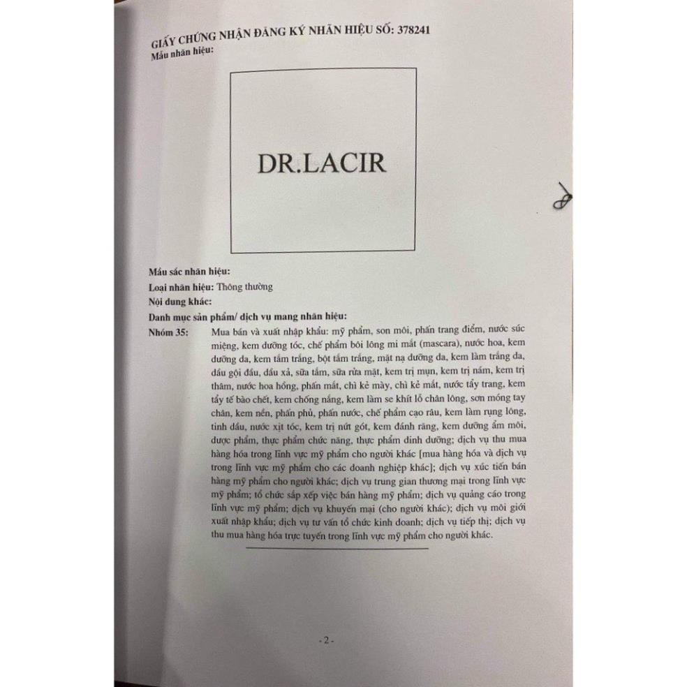 Glutathione 600 Viên Uống Dr.Lacir 30 capsules | Thế Giới Skin Care