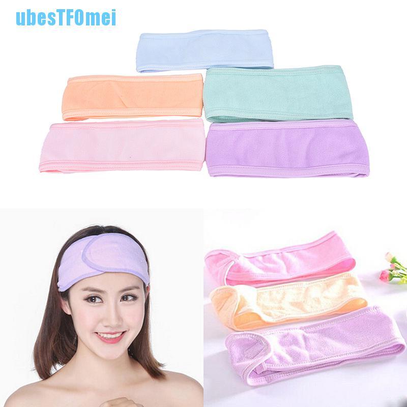 Băng Đô Mềm Mại Co Giãn Thấm Hút Mồ Hôi Dùng Rửa Mặt / Trang Điểm Cho Nữ