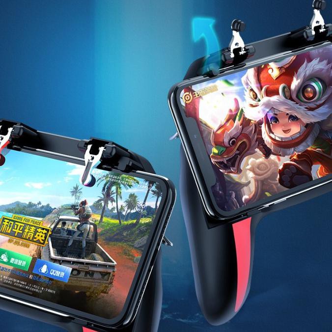 Tay Cầm Chơi Game Có Quạt Tản Nhiệt L1 R1 Pubg H10 Xiaomi Iphone 33