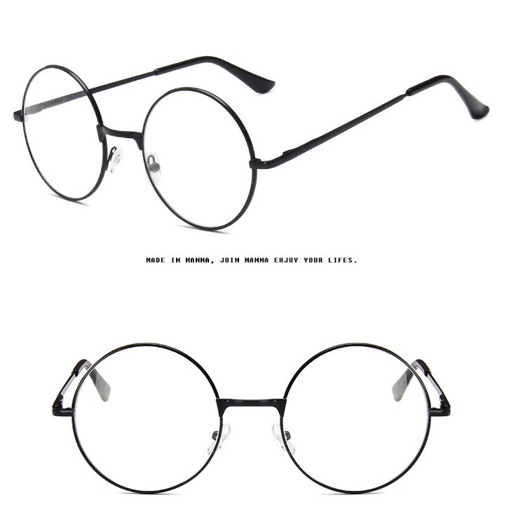 【HENGHA】COD Retro Vintage Round Metal Frame Eyeglasses Myopia Glasses Women/Men