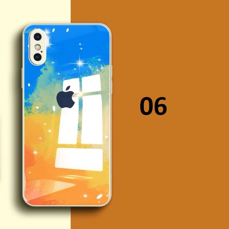 Ốp lưng iPhone Ocean Viền Dẻo - Lưng Kính cho dòng từ iPhone X - 12 Pro Max