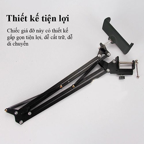 Kẹp Điện Thoại, Ipad Xoay 360 Độ, Có Thể Điều Chỉnh Được Chiều Cao | BigBuy360 - bigbuy360.vn