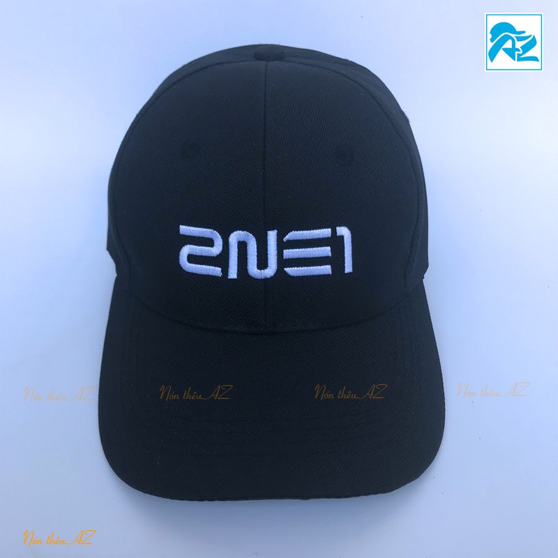 Nón kết màu đen thêu logo 2NE1 - Mũ Lưỡi Trai MT232