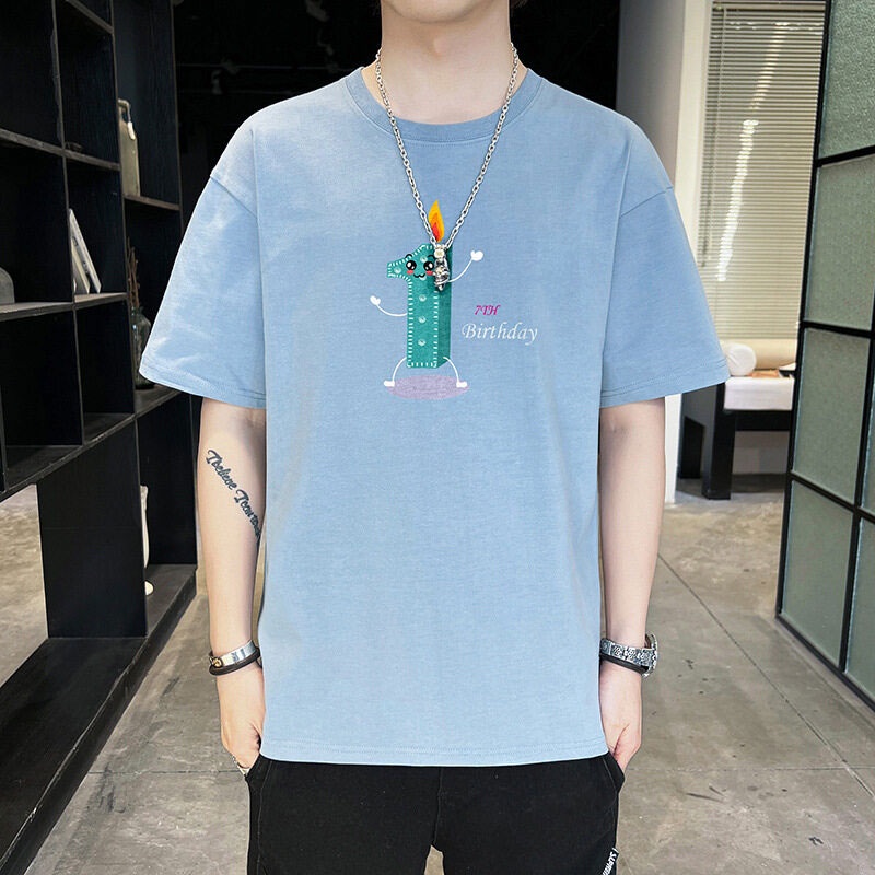 Áo Thun Tay Ngắn Dáng Rộng In Chữ Thiết Kế Mới Thời Trang Mùa Hè Cho Nam