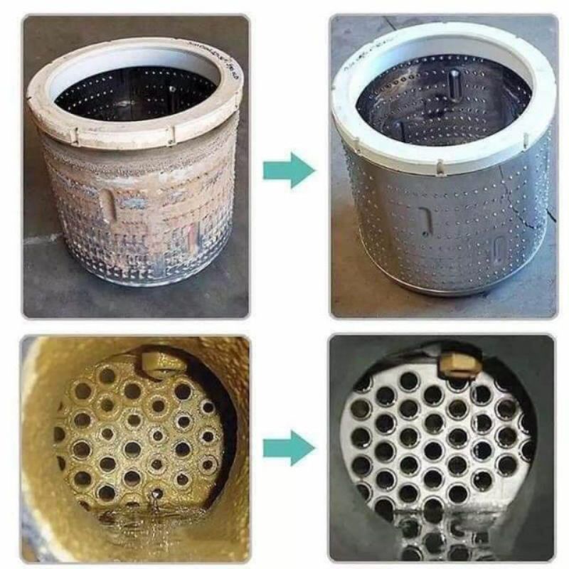 Bột tẩy lồng máy giặt Hàn Quốc 450g - Gói vệ sinh lòng máy giặt công nghệ mới diệt khuẩn - Viên tẩy vệ sinh lồng giặt