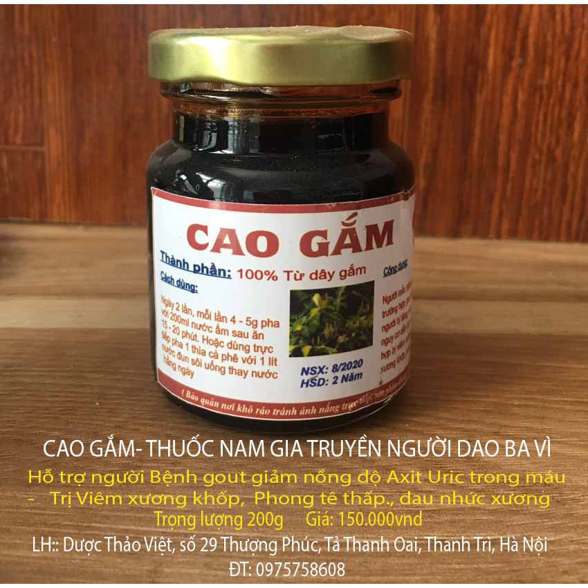 Cao dược liệu người Dao Ba Vì (200gr/1 lọ)