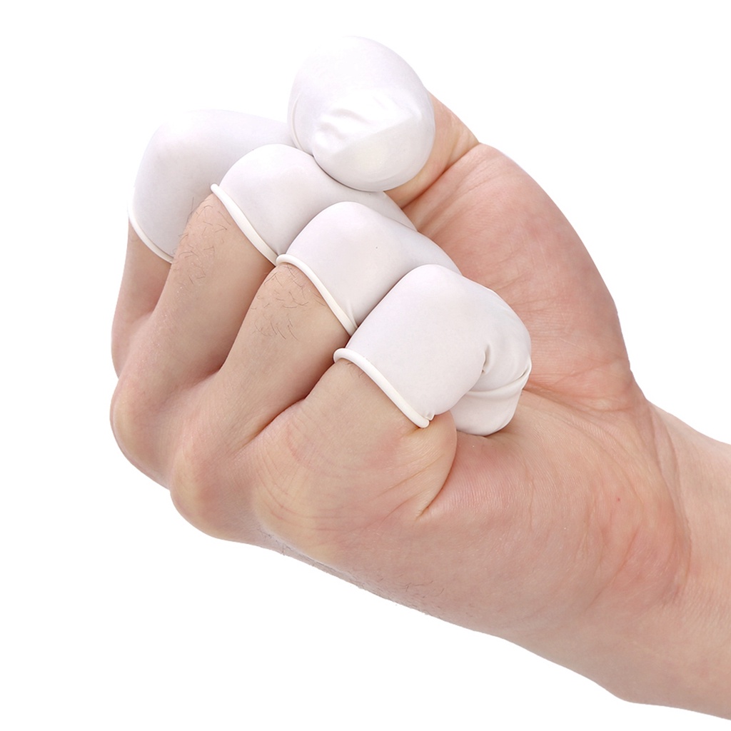 [Hàng mới về] Set 300 găng ngón tay bằng cao su siêu mỏng an toàn co giãn bền chắc dùng khi xăm hình