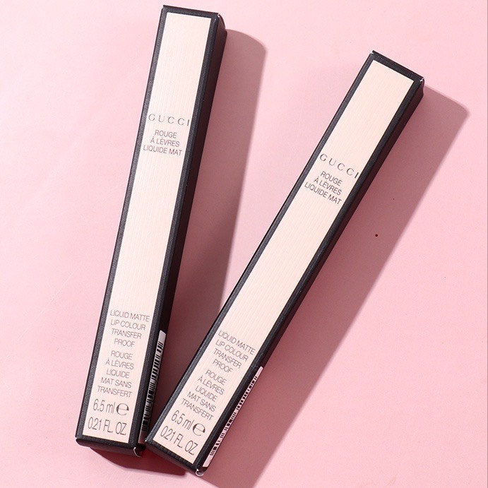 Son Kem Gucci Rouge Liquid Matte và bản Limited - chất son lì hoàn hảo, siêu mịn, che được hết các khuyết điểm