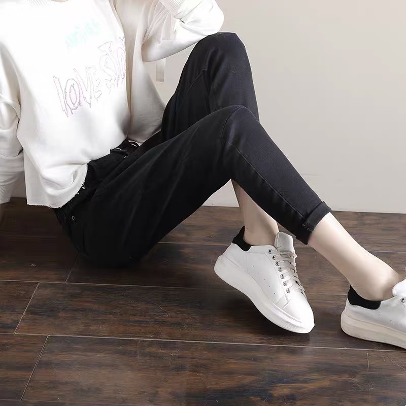 Quần Baggy jean đen tuyền nữ Phom To BIG SIZE hot trend rẻ đẹp | BigBuy360 - bigbuy360.vn