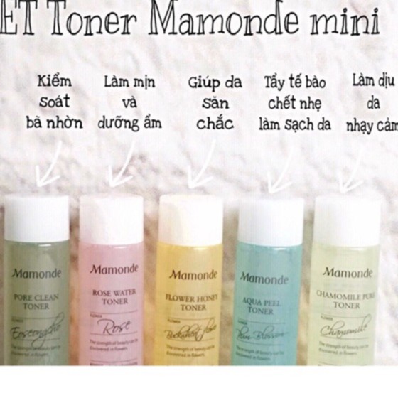 Nước hoa hồng Mamonde Rose Water Toner mini 25ml