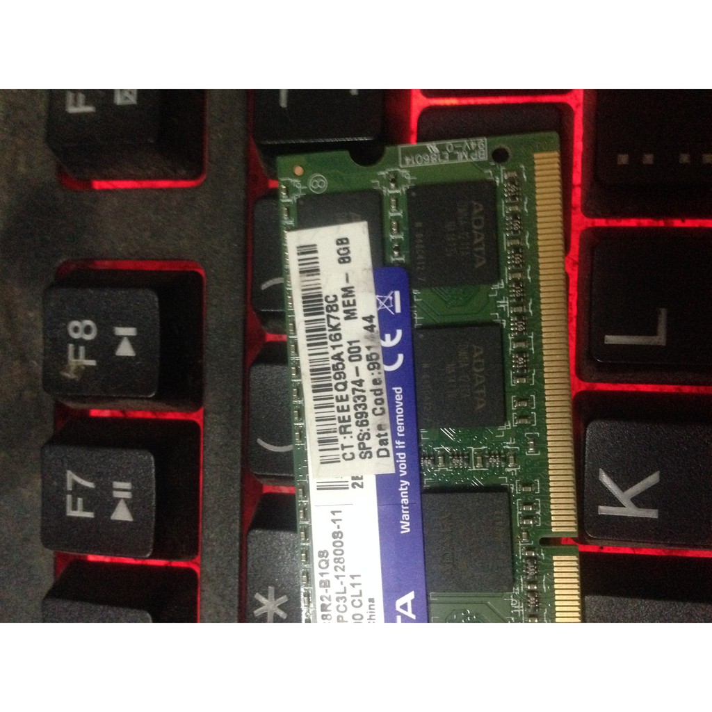 Ram Laptop Ram Adata DDR3L 8G PC3L-12800s 1.35V Bus 1600 BH 60 Tháng.