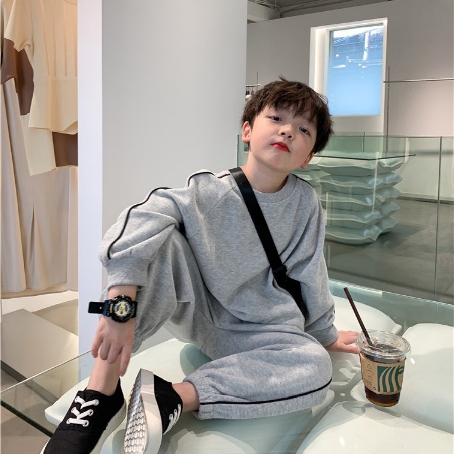 Bộ Quần Áo Thu Đông Kiểu Dáng Thể Thao Cho Bé Trai Và Bé Gái Từ 7 - 35Kg - Voi Store