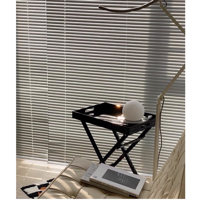 Bàn acrylic gấp màu đen phong cách Bắc Âu - Bàn phụ, kệ lưu trữ đa năng